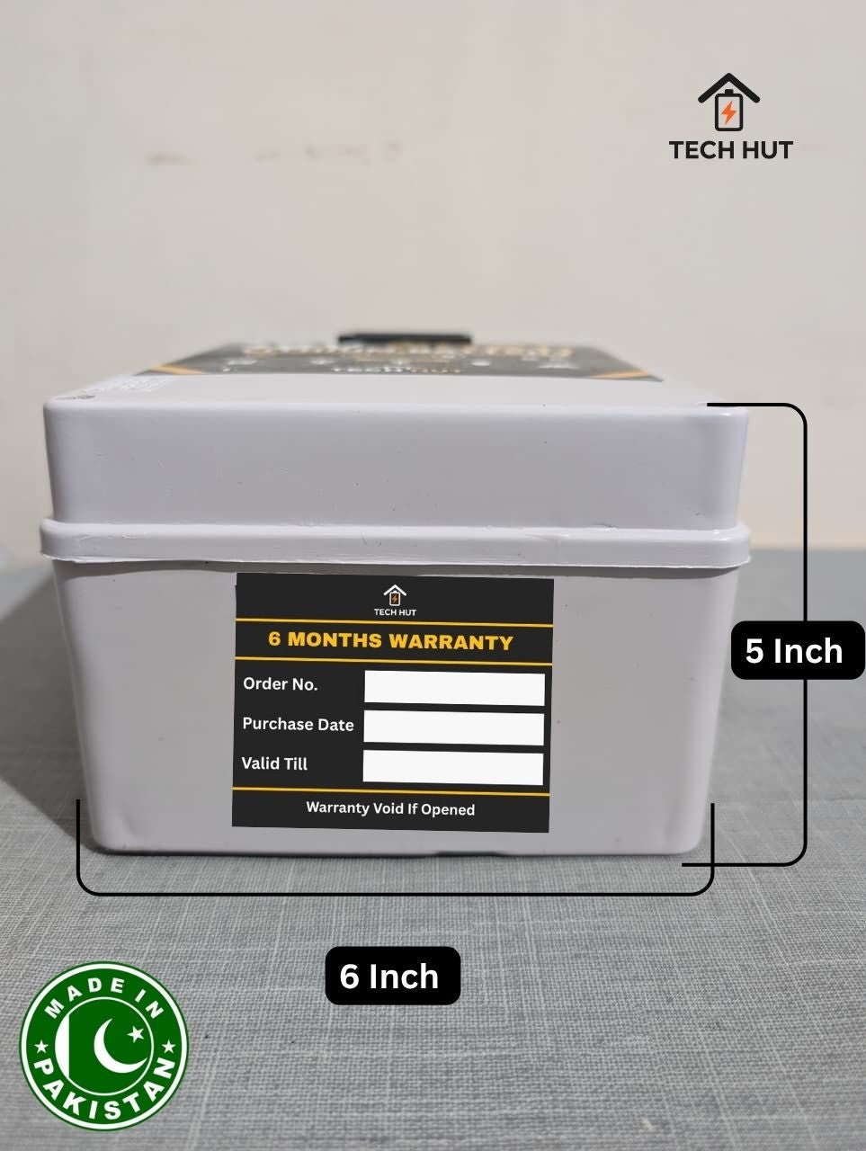 12V Lithium Battery | 20Ah, 30Ah, 40Ah & 50Ah Rechargeable Battery | Built-in 40A BMS | 12.6V DC Battery for Fans, Coolers & LED Lights | Charger Included | 6 Months Warranty - Tech Hut