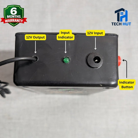 12V WiFi Router UPS | 3 & 5 Hours Backup | 6 Months Warranty - Tech Hut