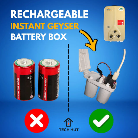 Rechargeable Instant Geyser Battery Box, Type-C
